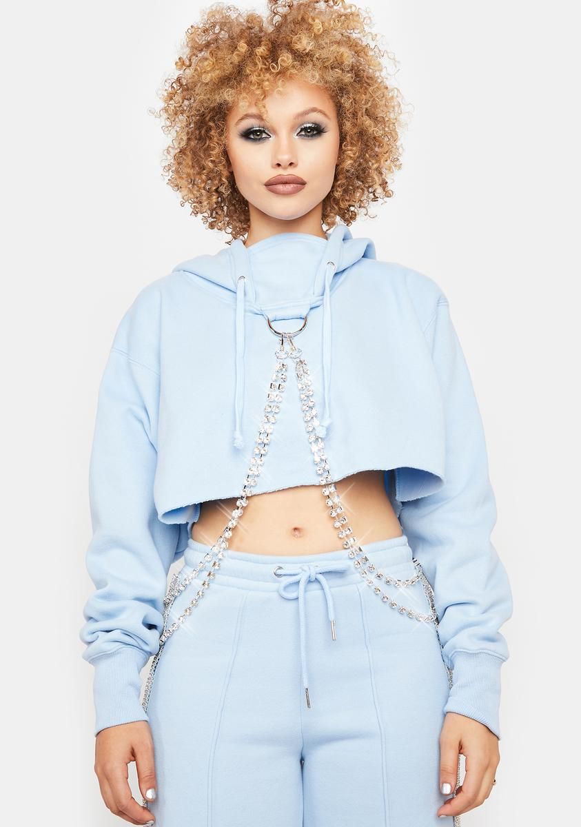 Cool Icy N' Dangerous Rhinestone Chain Hoodie sold by Dolls Kill product image thumbnail 2