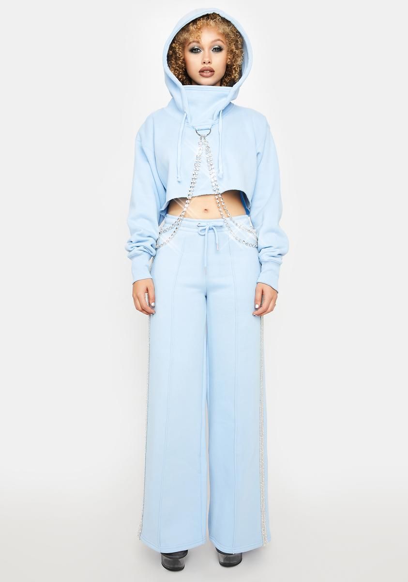 Cool Icy N' Dangerous Rhinestone Chain Hoodie sold by Dolls Kill product image thumbnail 3