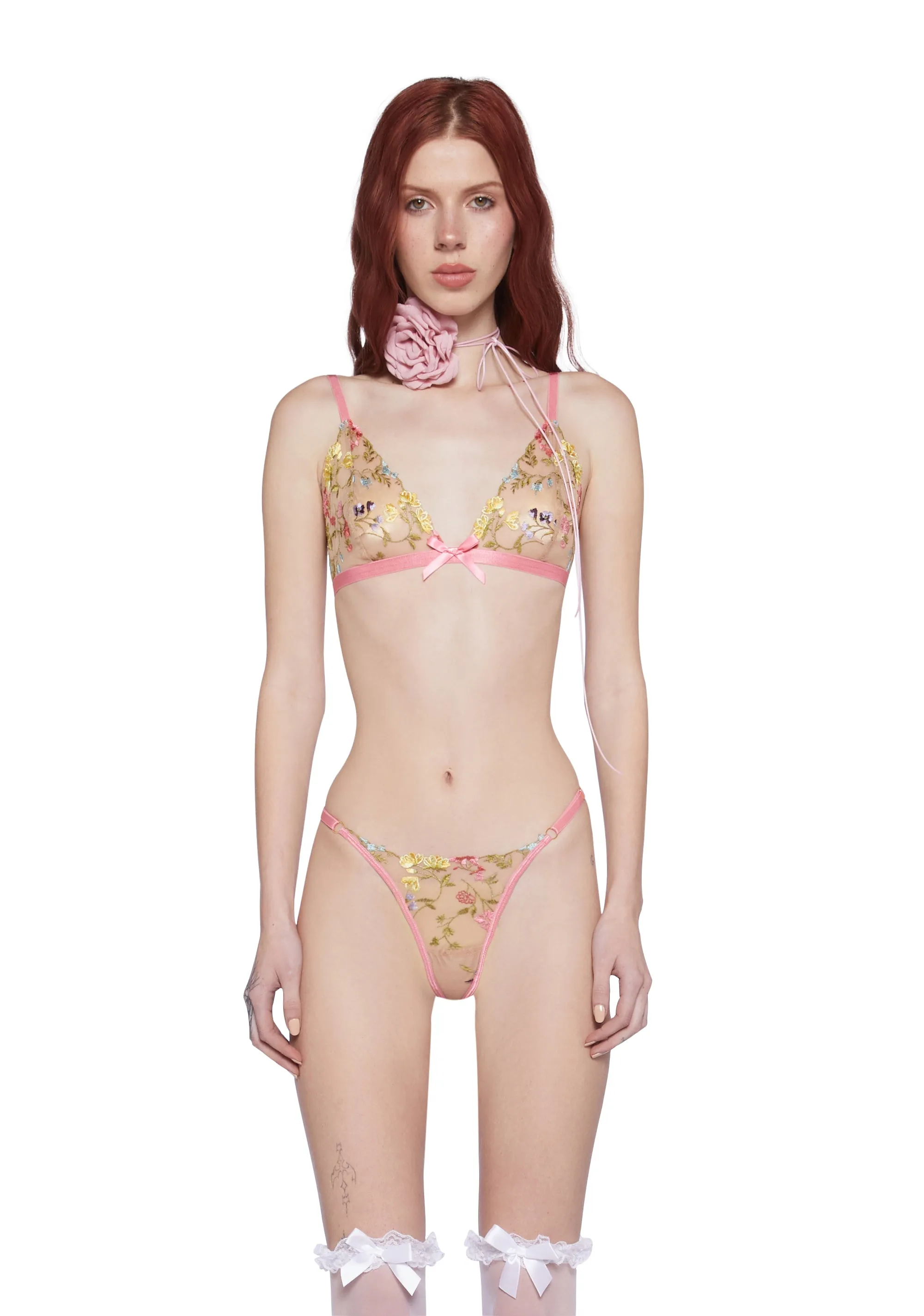 Florence Garden Lingerie Set sold by Dolls Kill