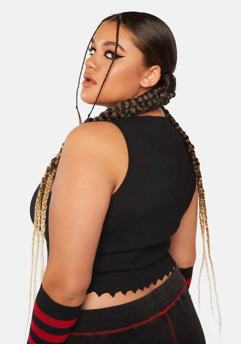 Plus Sizzle Me This Crop Tank sold by Dolls Kill product image thumbnail 4