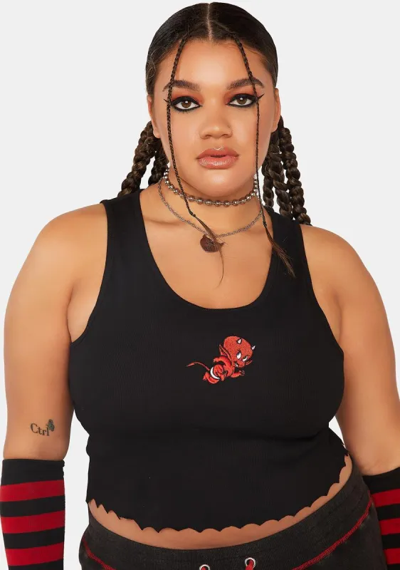 Plus Sizzle Me This Crop Tank sold by Dolls Kill