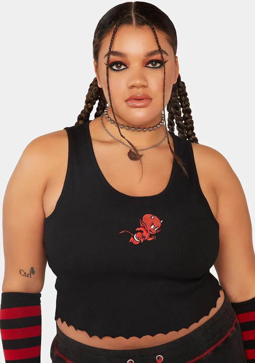 Plus Sizzle Me This Crop Tank sold by Dolls Kill