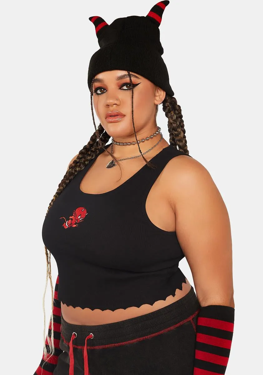 Plus Sizzle Me This Crop Tank sold by Dolls Kill product image thumbnail 2