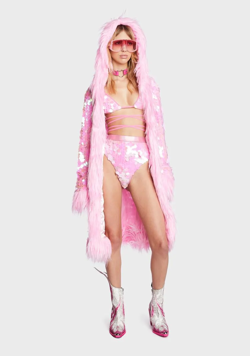 Ride The Dreamwave Sequin Coat sold by Dolls Kill product image thumbnail 4