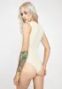 Oatmeal Bustier Silhouette Bodysuit sold by Dolls Kill