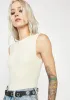 Oatmeal Bustier Silhouette Bodysuit sold by Dolls Kill