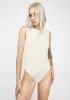 Oatmeal Bustier Silhouette Bodysuit sold by Dolls Kill
