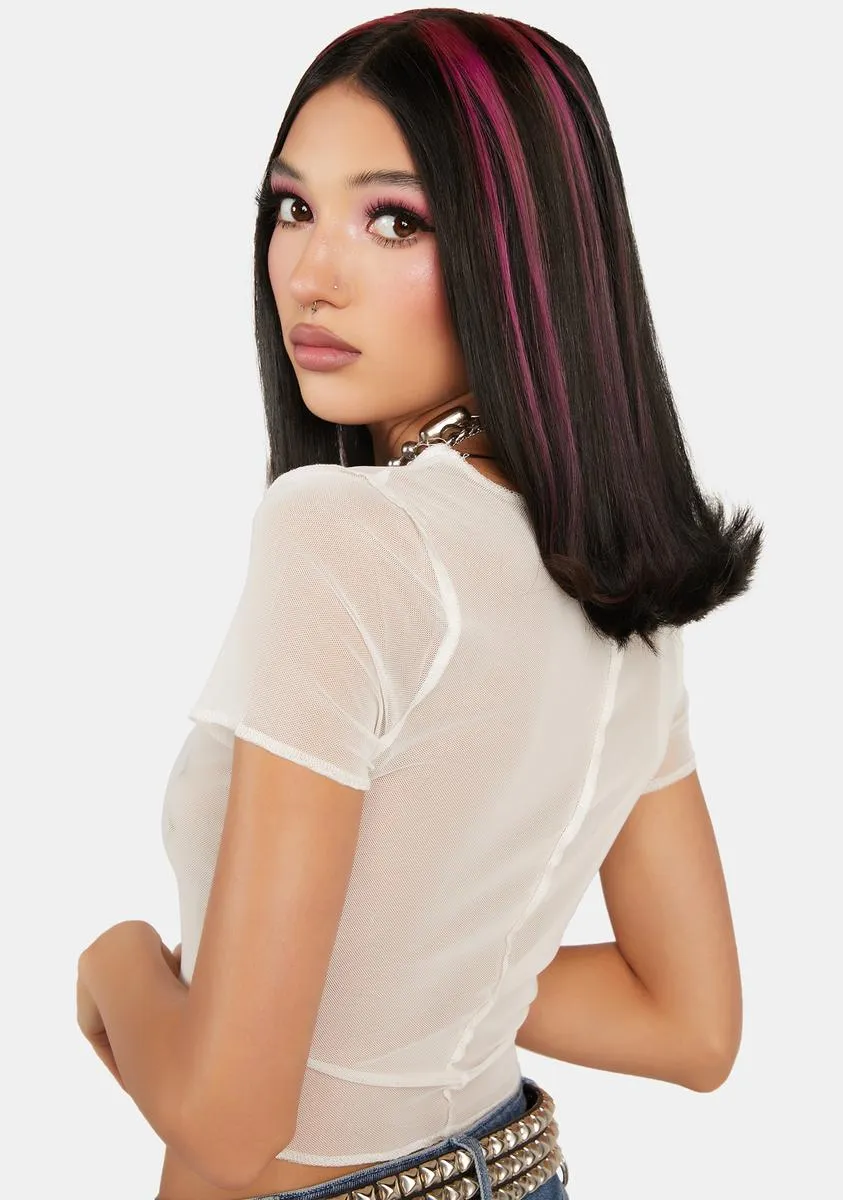 Jealous Ex Mesh Crop Top sold by Dolls Kill product image thumbnail 4