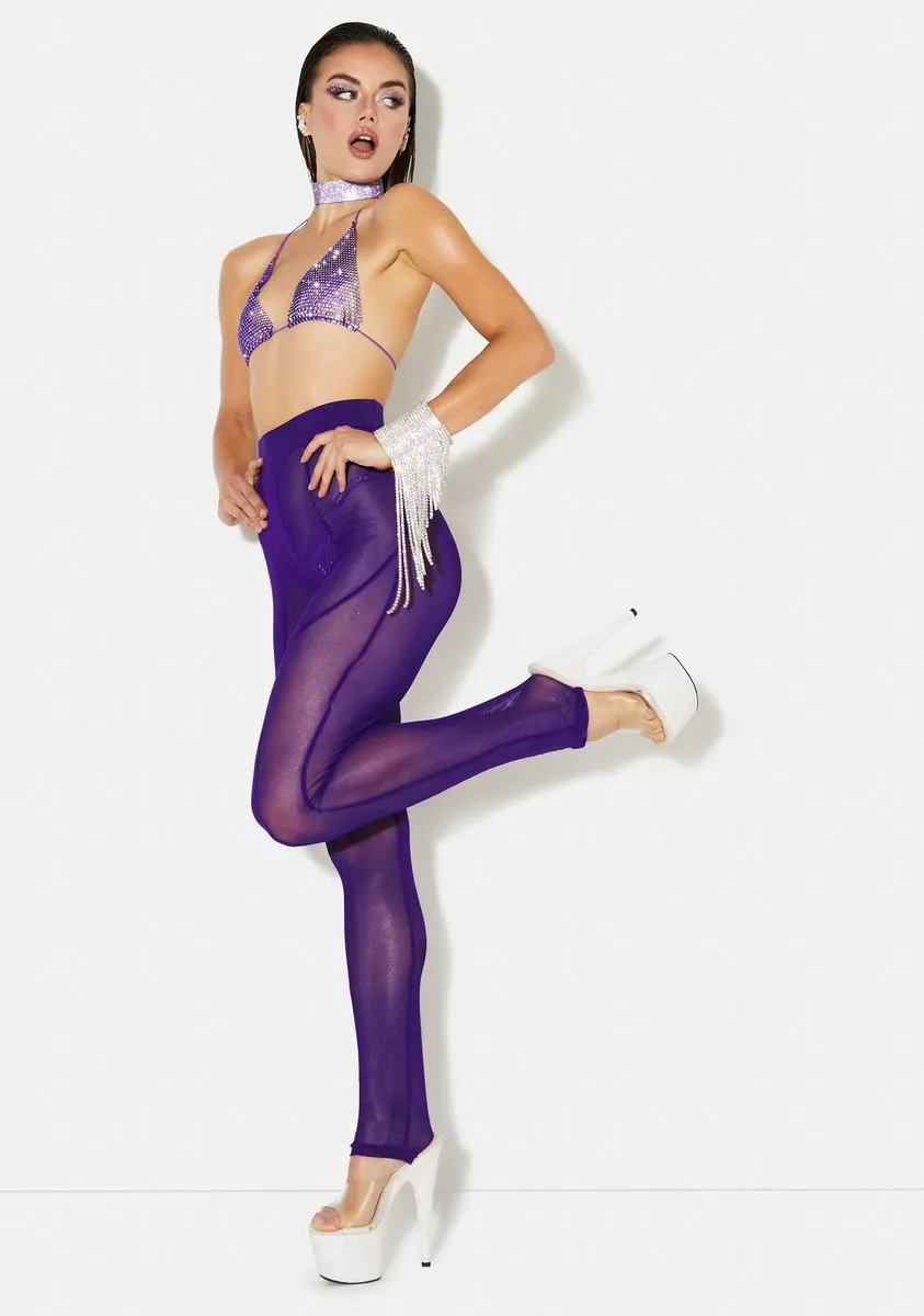 Play By My Rules Mesh Leggings sold by Dolls Kill product image thumbnail 3