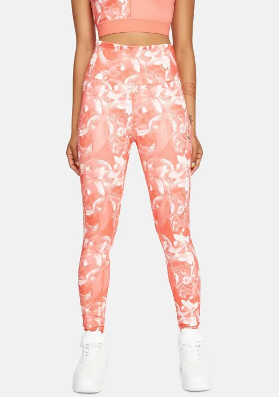 Georgia Peach Untamed 7/8 Training Leggings sold by Dolls Kill