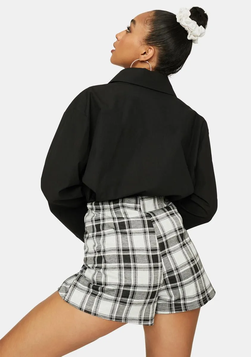 Ladder Of Success Plaid Skort sold by Dolls Kill product image thumbnail 4