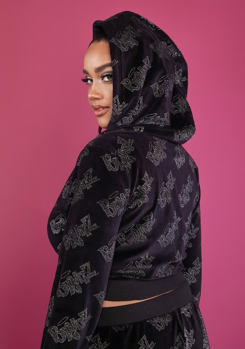 Plus Time To Shine Velour Track Jacket sold by Dolls Kill product image thumbnail 4