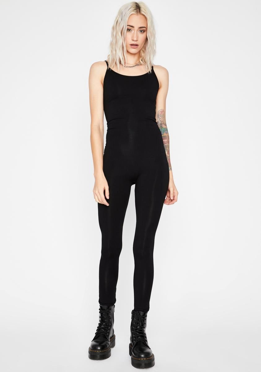 Dark Nothing To Hide Catsuit sold by Dolls Kill
