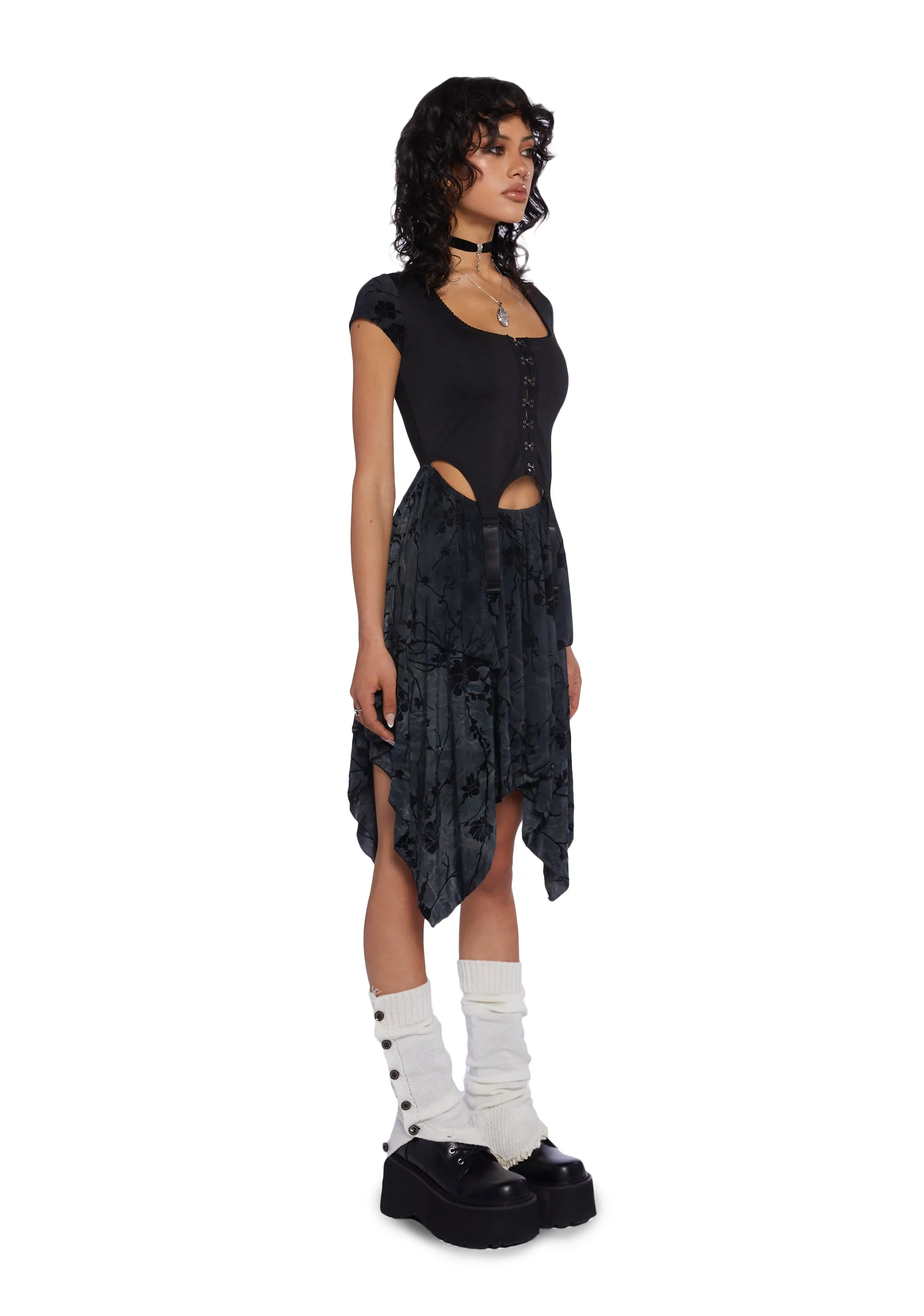 Beautiful Disaster Handkerchief Dress sold by Dolls Kill product image thumbnail 4