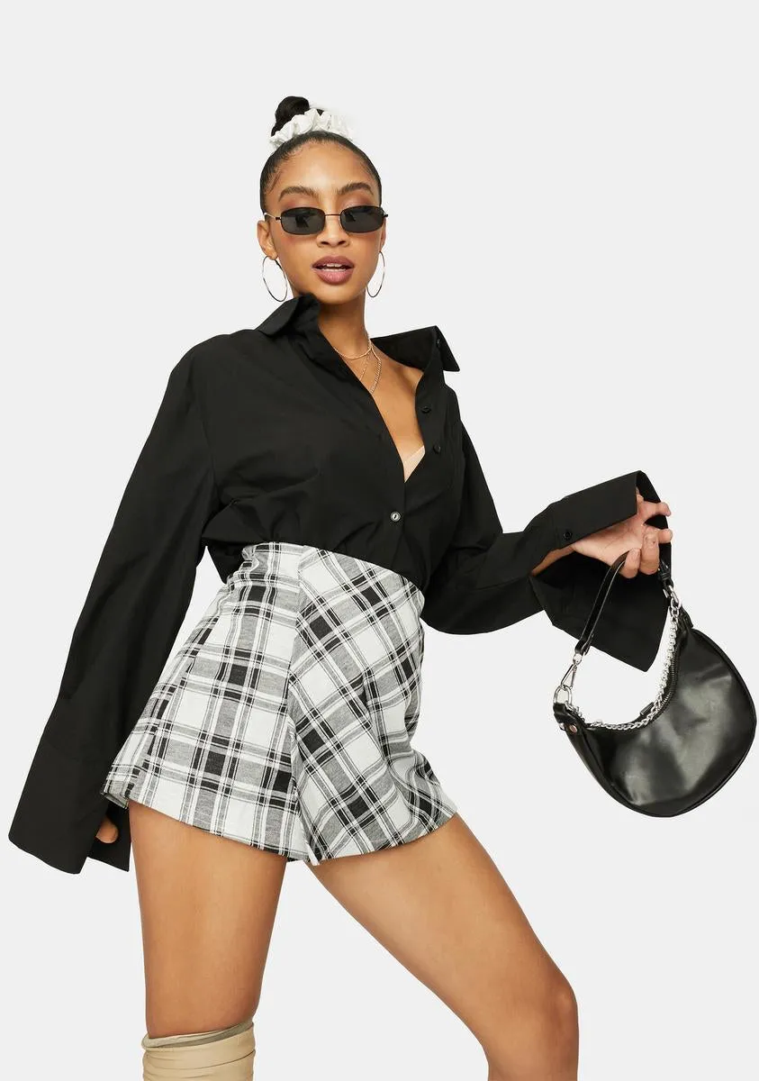Ladder Of Success Plaid Skort sold by Dolls Kill product image thumbnail 2