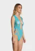 Bombshell Beauty Fishnet Bodysuit - Blue sold by Dolls Kill