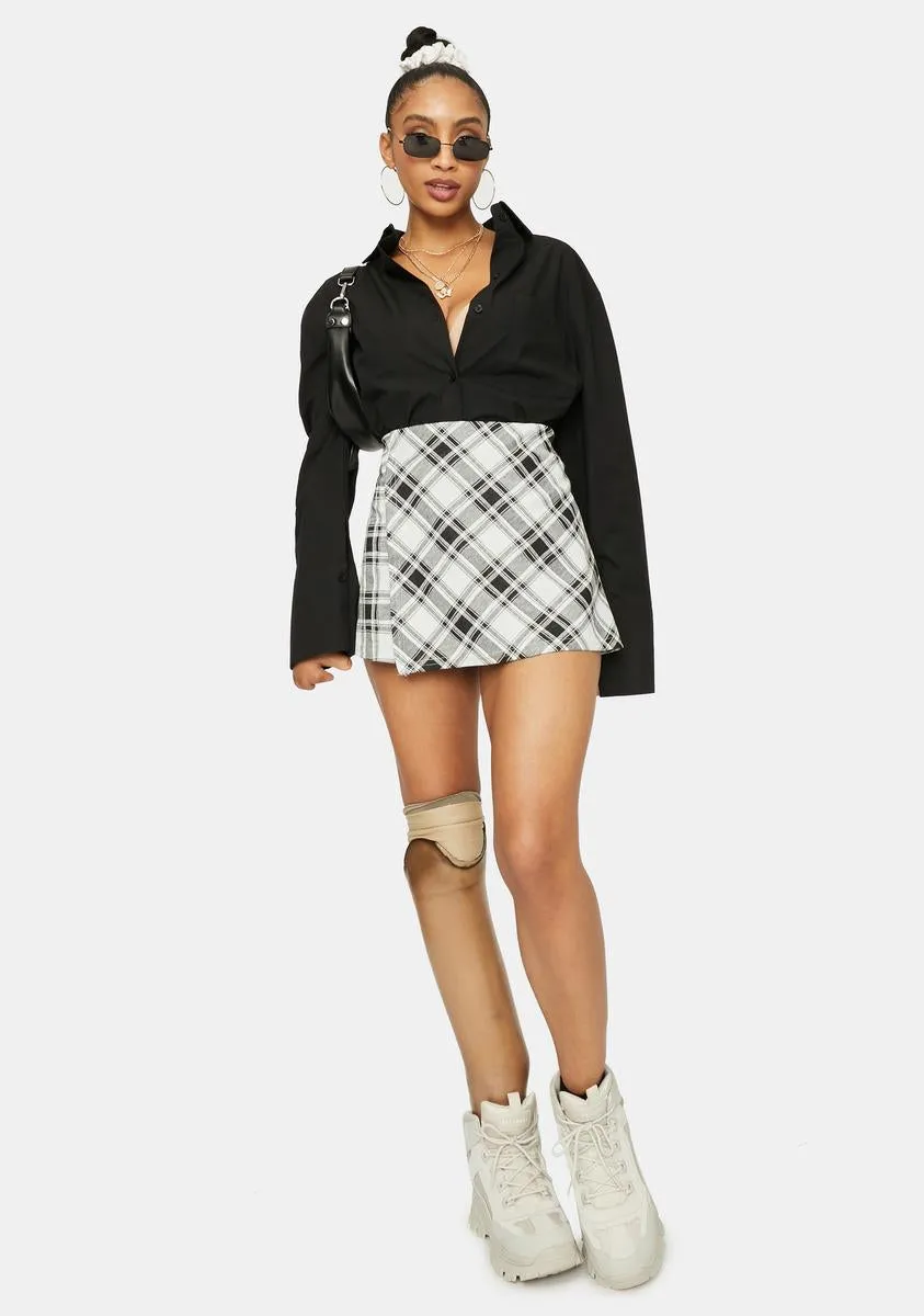 Ladder Of Success Plaid Skort sold by Dolls Kill product image thumbnail 3