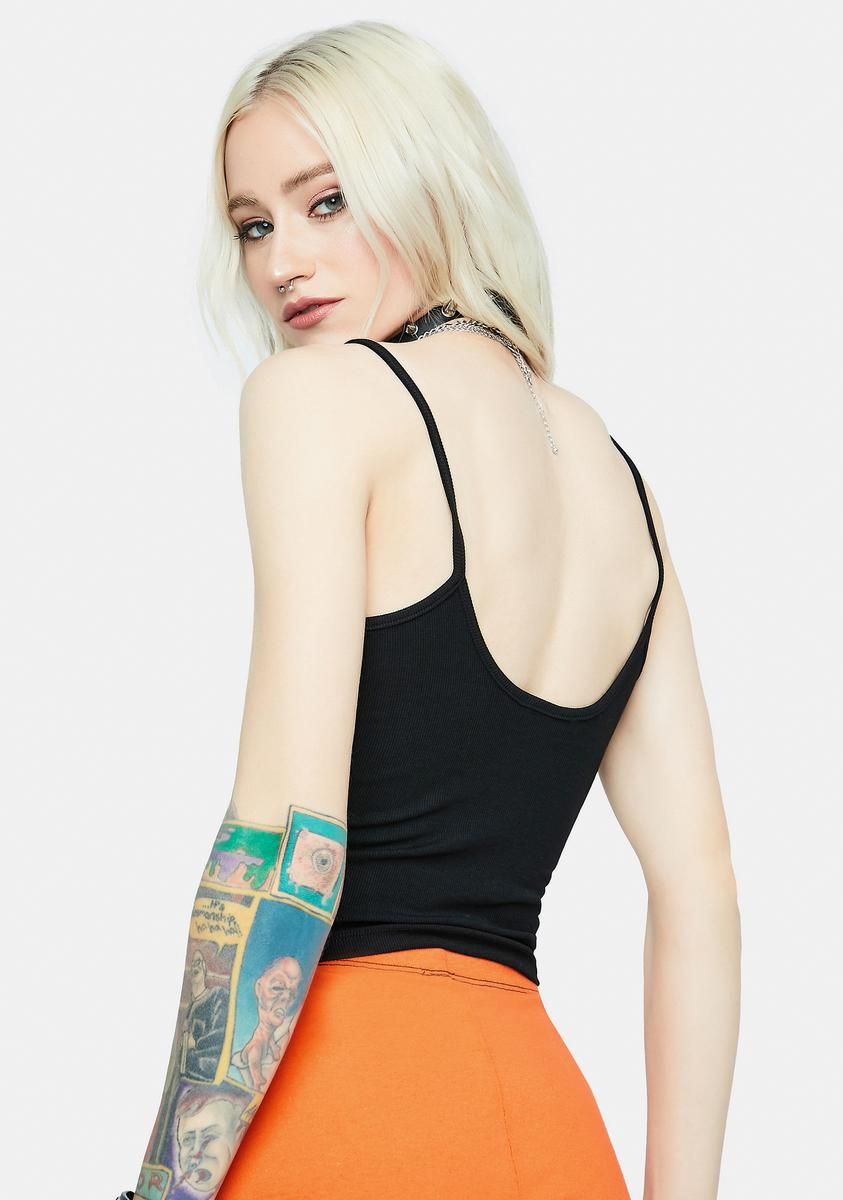 Night Let's Go Again Crop Tank Top sold by Dolls Kill product image thumbnail 4