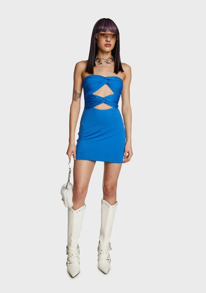 Too Aware Mini Dress - Blue sold by Dolls Kill product image thumbnail 5