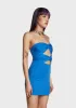 Too Aware Mini Dress - Blue sold by Dolls Kill