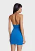 Too Aware Mini Dress - Blue sold by Dolls Kill