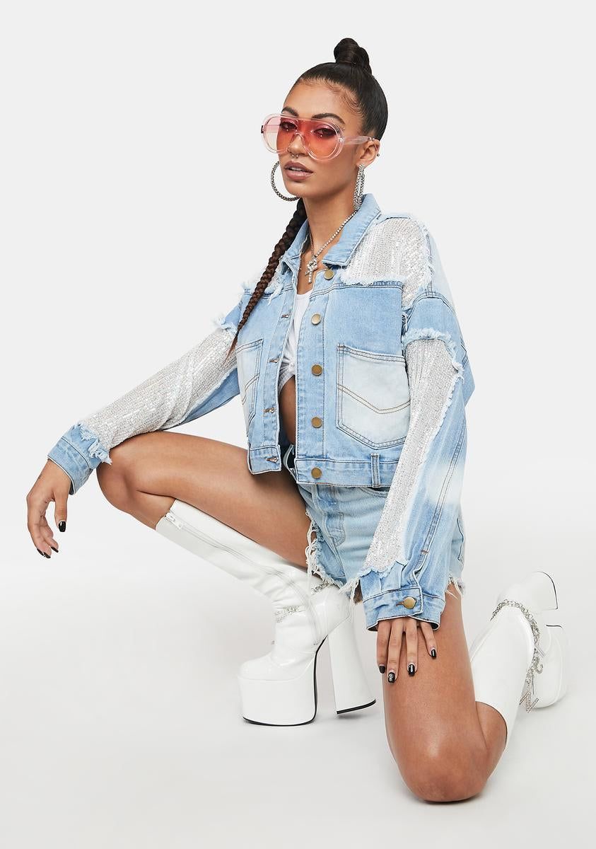After Hours Denim Jacket sold by Dolls Kill product image thumbnail 2