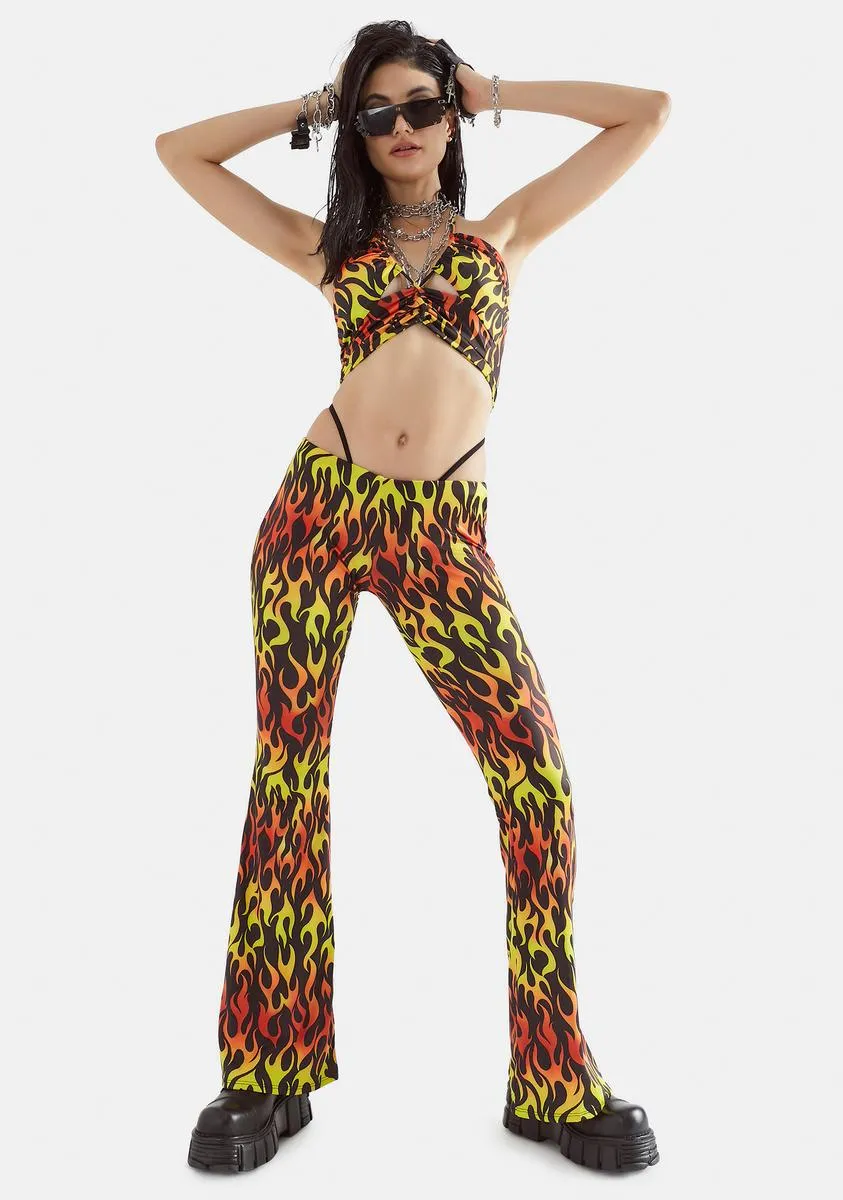 Playing With Fire Halter Top sold by Dolls Kill product image thumbnail 3