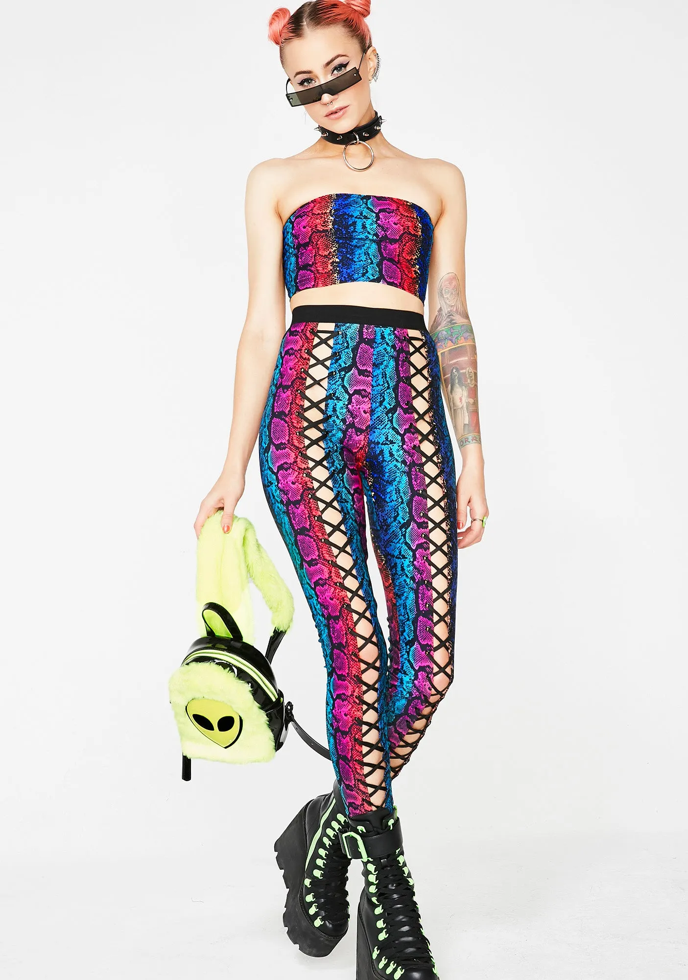 Junglist Jewel Drop Tube Top sold by Dolls Kill product image thumbnail 5