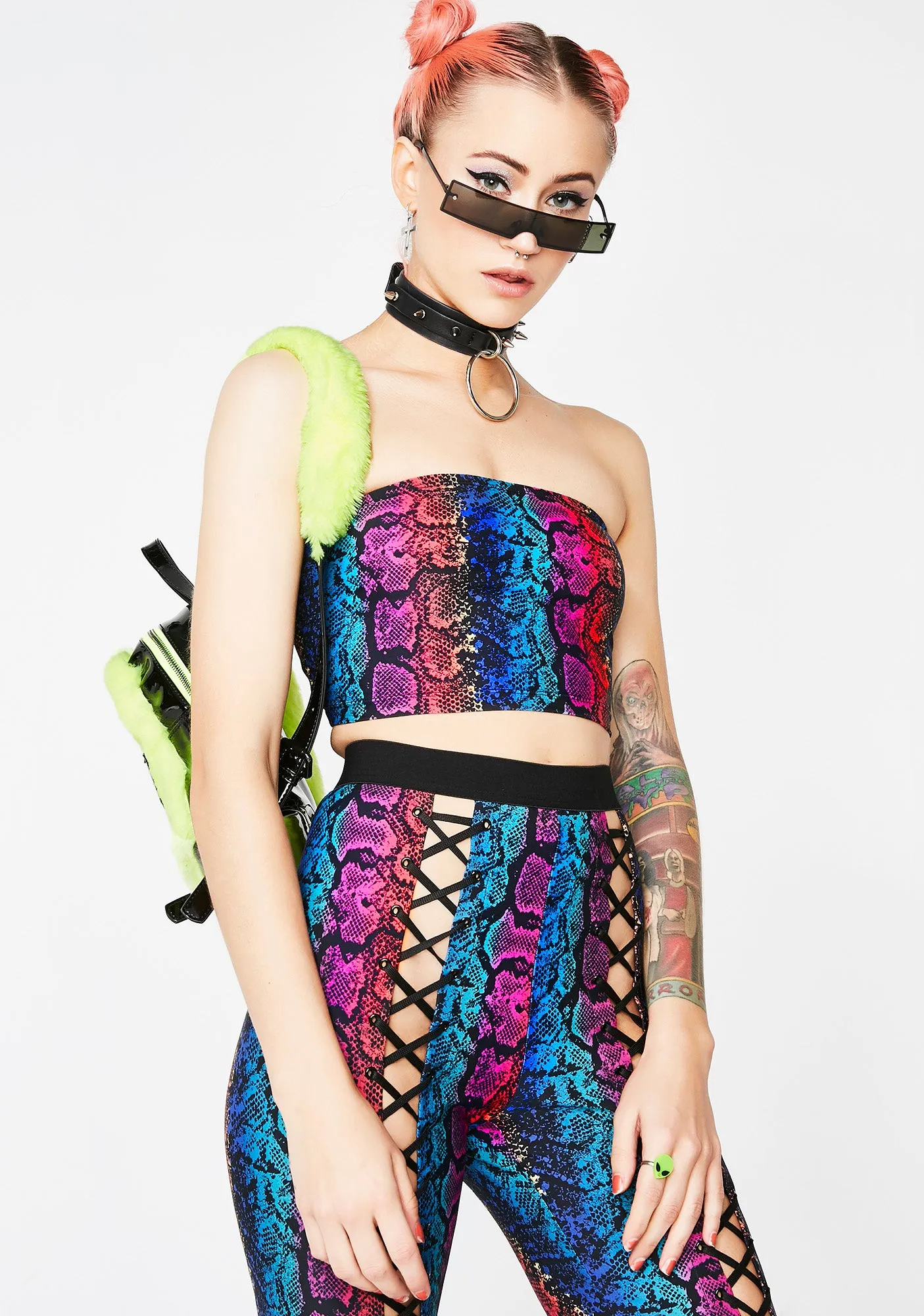 Junglist Jewel Drop Tube Top sold by Dolls Kill product image thumbnail 2