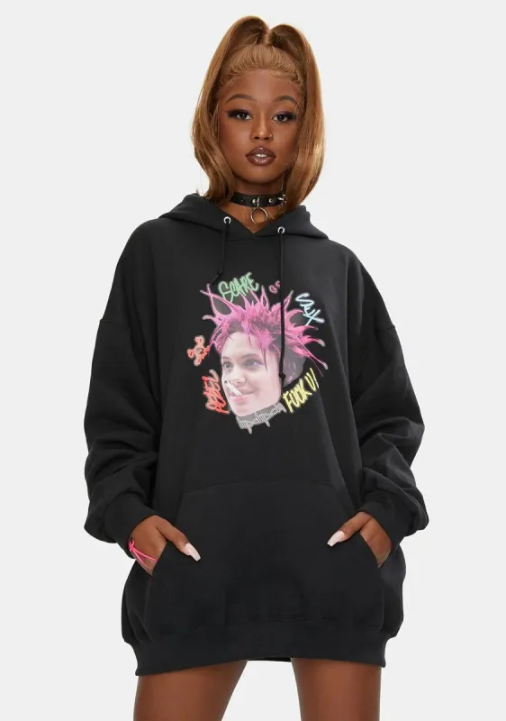 Rebel Hoodie sold by Dolls Kill