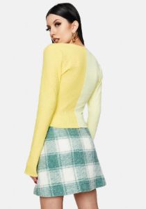Twiggy Green Skirt sold by Dolls Kill