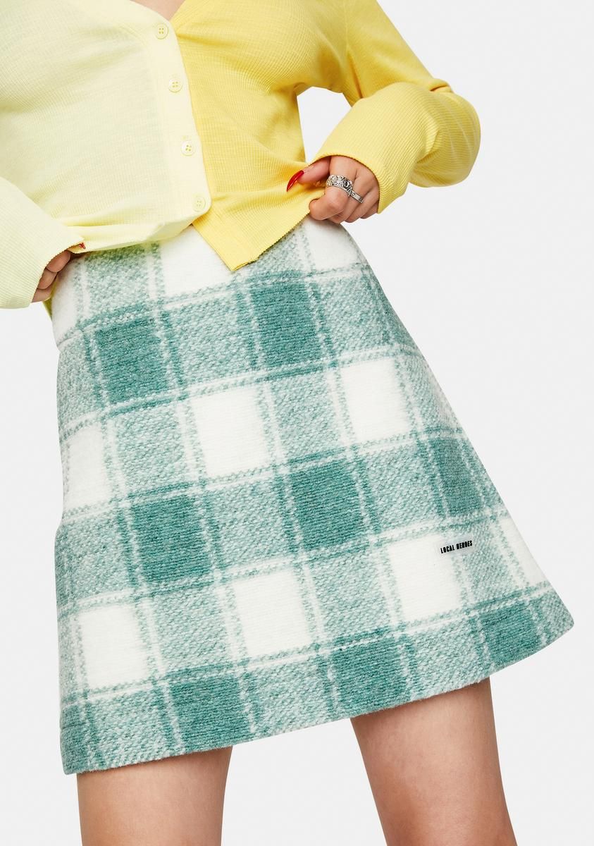 Twiggy Green Skirt sold by Dolls Kill