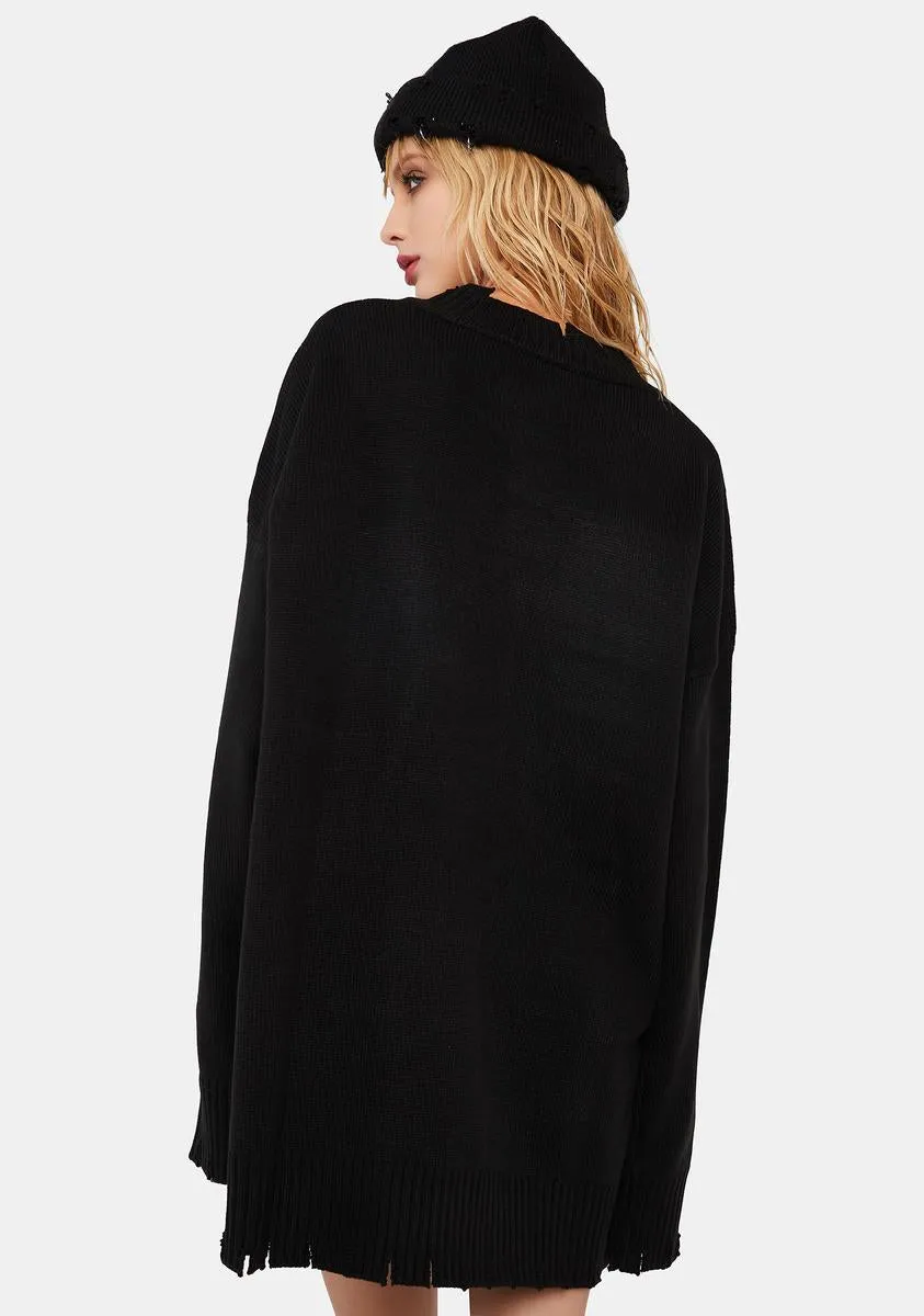 Evil Tricks Intarsia Sweater sold by Dolls Kill product image thumbnail 4