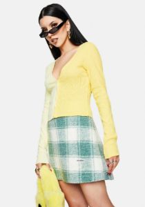 Twiggy Green Skirt sold by Dolls Kill