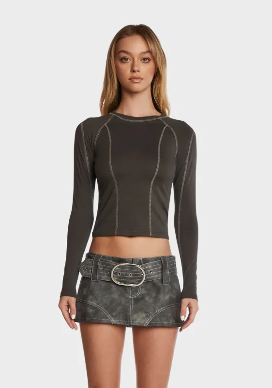 Megun Long Sleeve Top sold by Dolls Kill