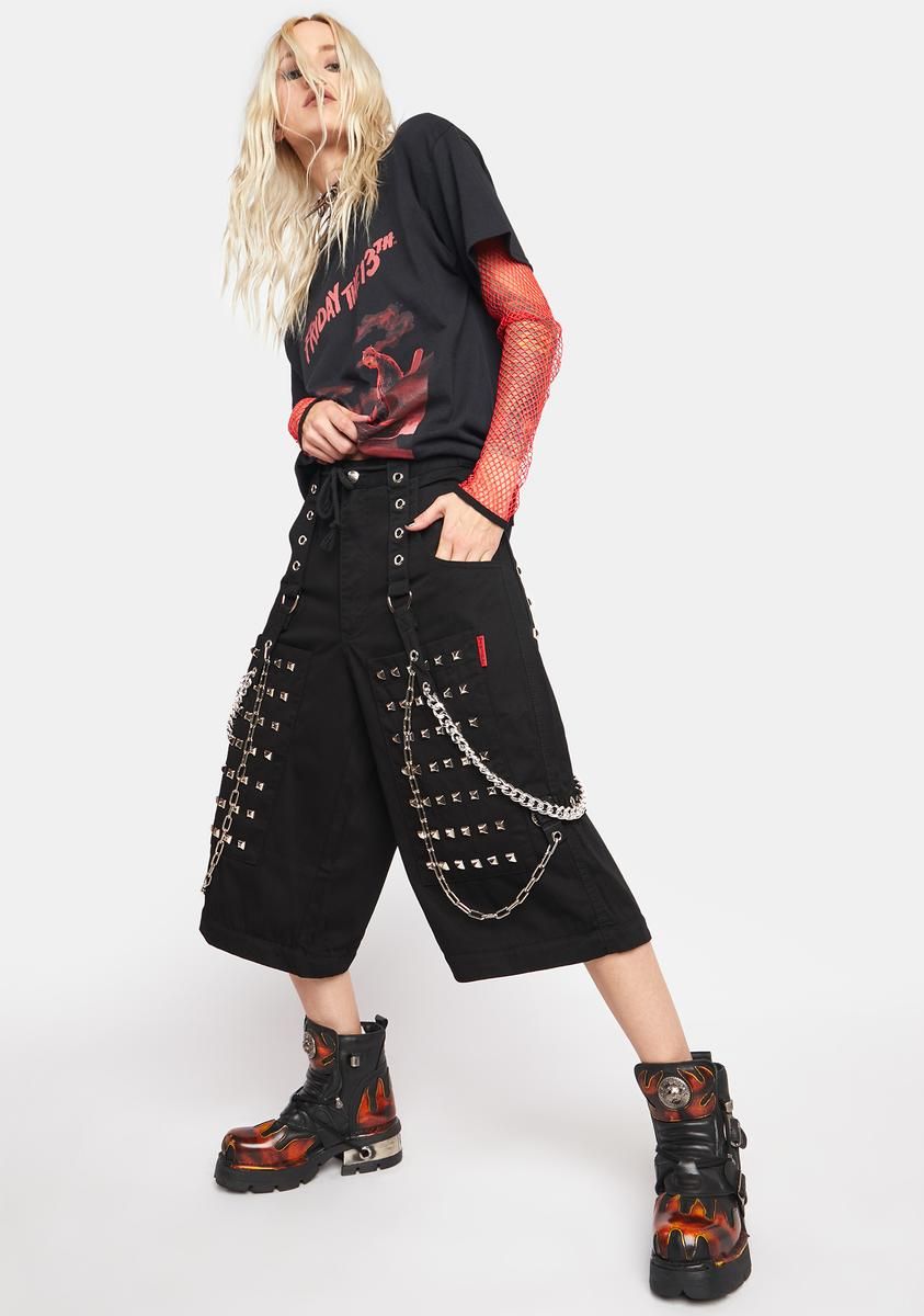 Monster Stud Wide Leg Pants sold by Dolls Kill product image thumbnail 2
