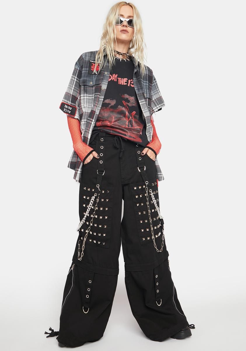 Monster Stud Wide Leg Pants sold by Dolls Kill product image thumbnail 3