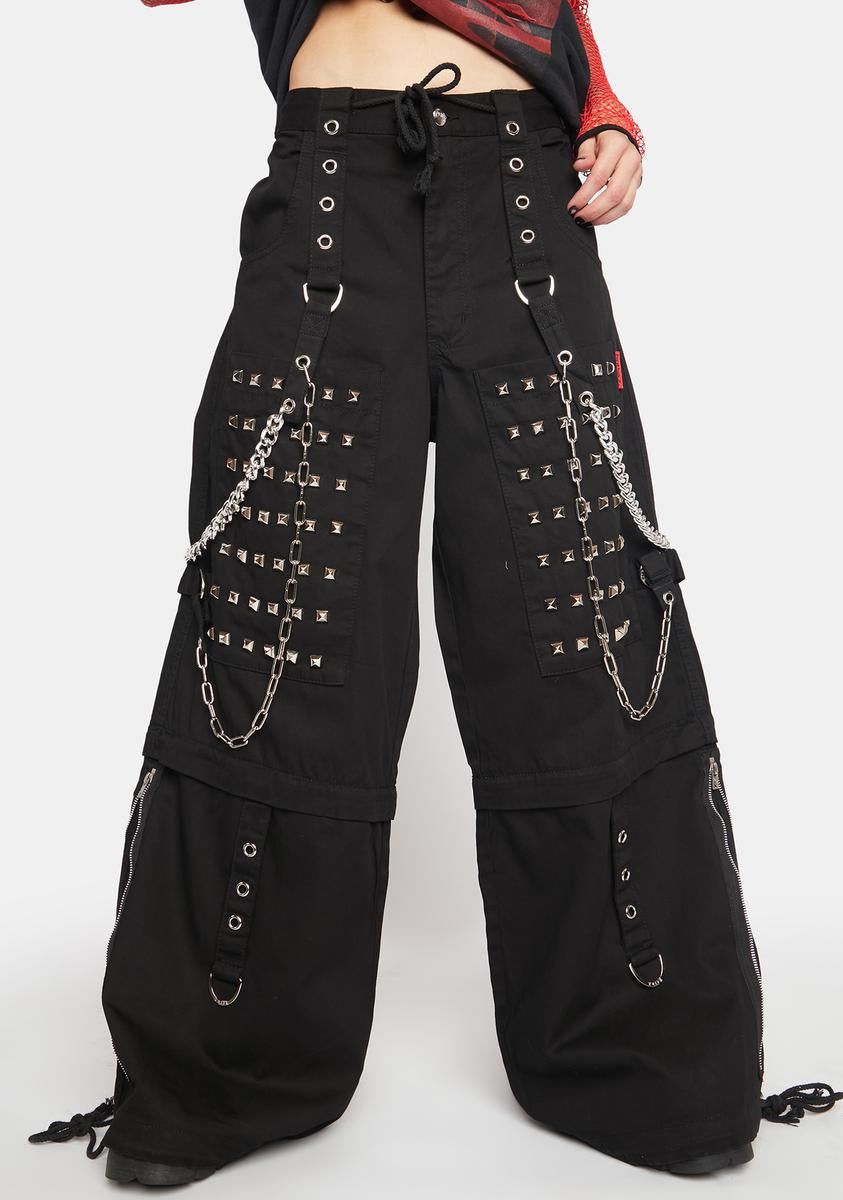 Monster Stud Wide Leg Pants sold by Dolls Kill