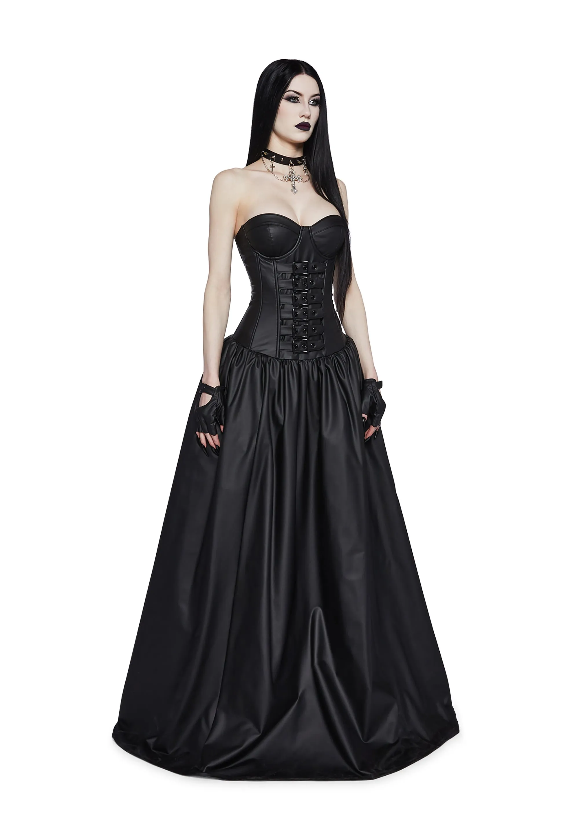 Thief Of Hearts Ball Gown And Gloves Set sold by Dolls Kill product image thumbnail 5