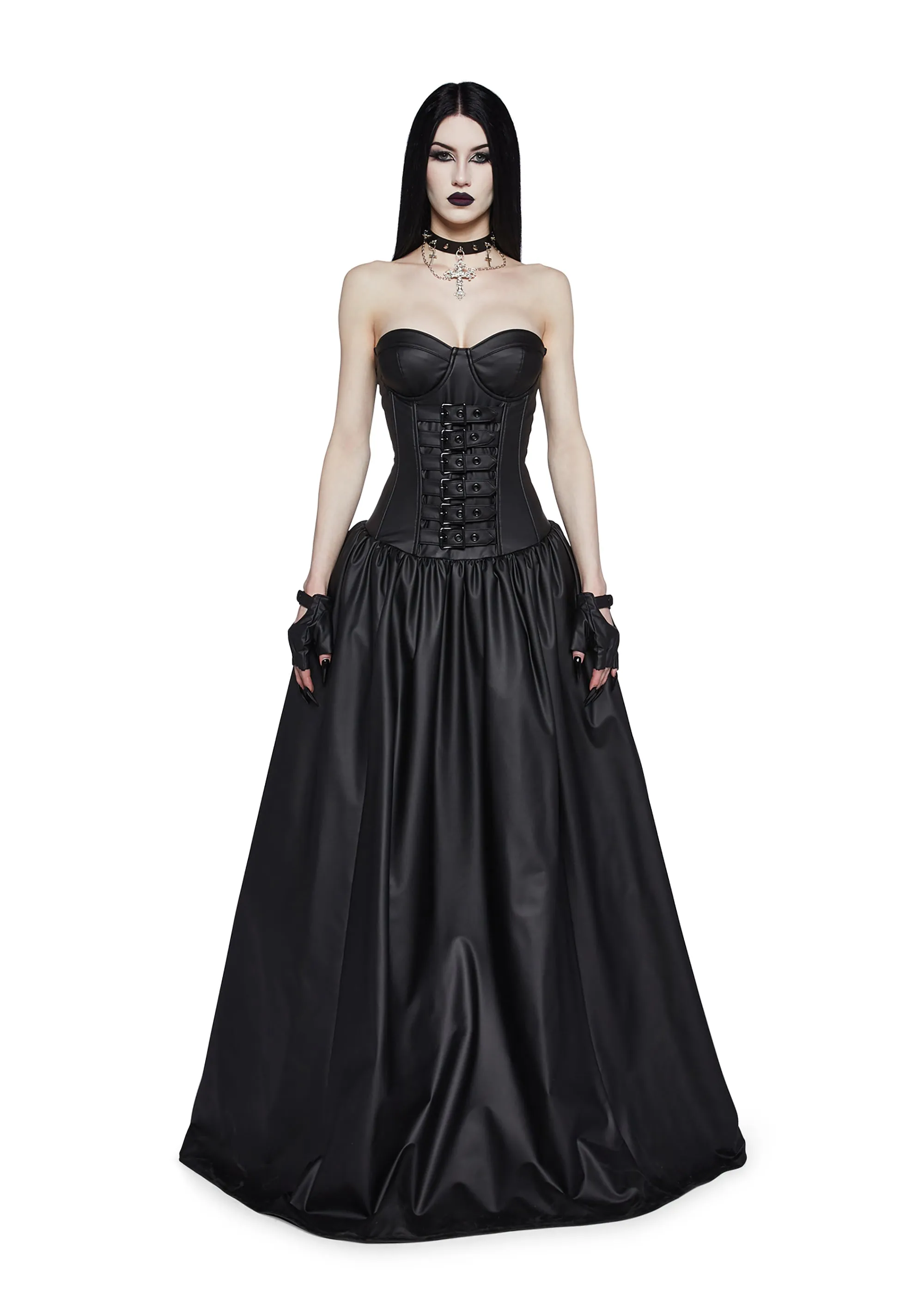 Thief Of Hearts Ball Gown And Gloves Set sold by Dolls Kill