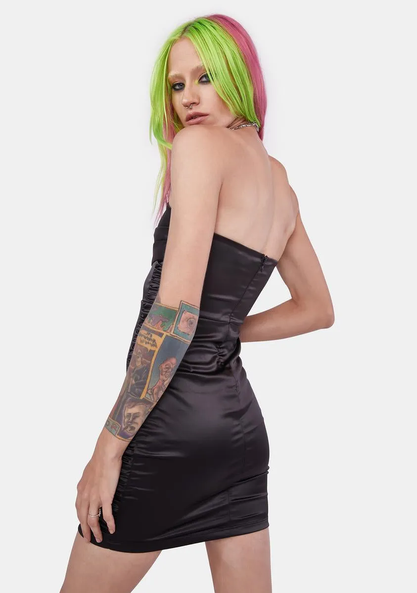 Midnight Club Dreams Satin Mini Dress sold by Dolls Kill product image thumbnail 4