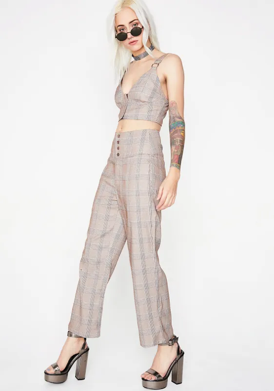 Study Buddy Plaid Set sold by Dolls Kill