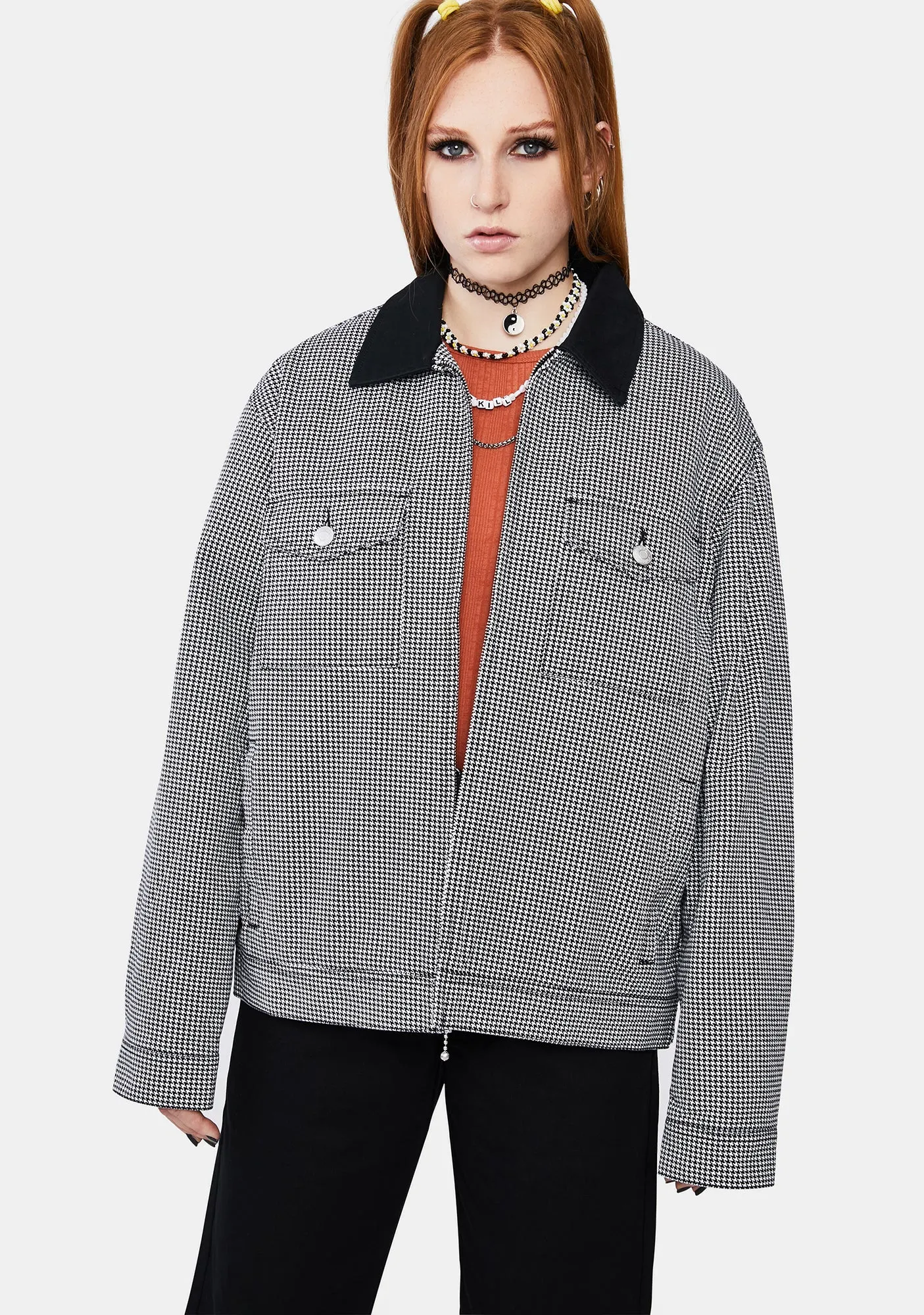 Splash Zip Up Jacket sold by Dolls Kill