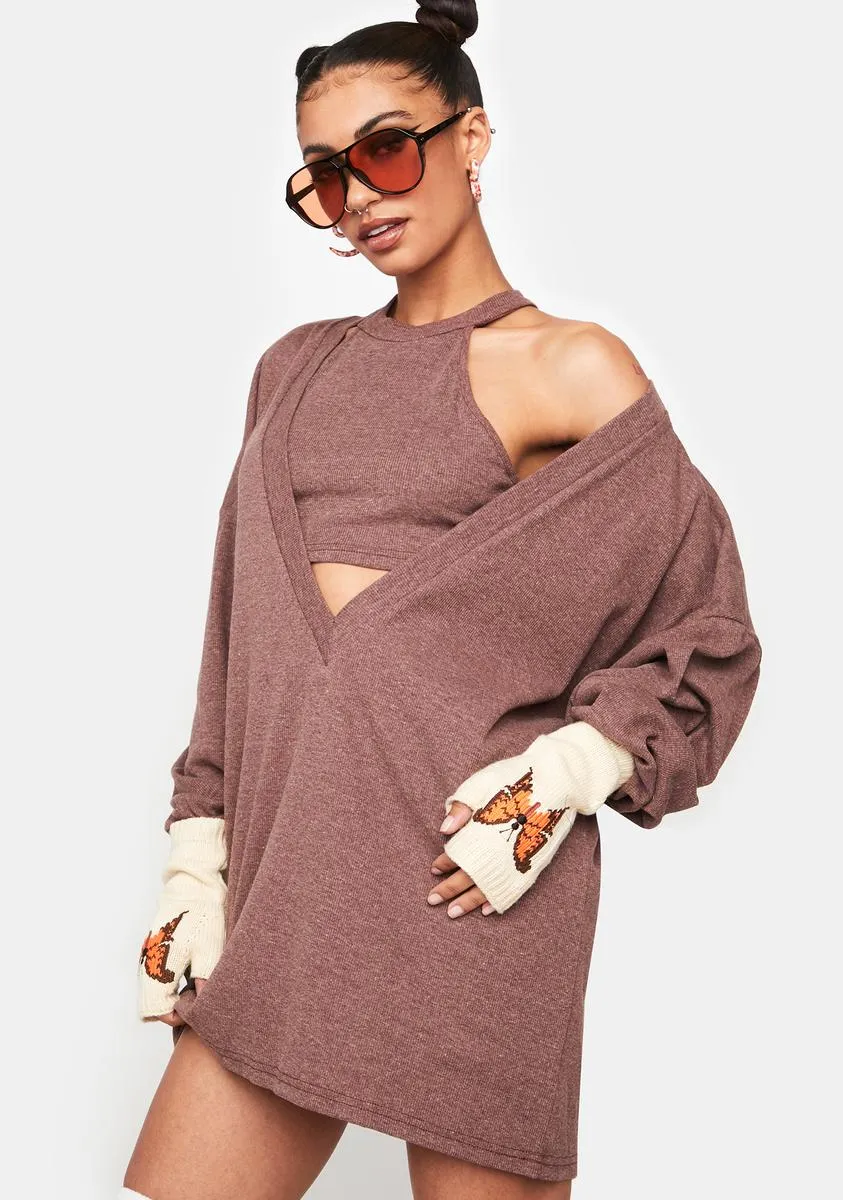 Stuck On You Sweater Dress Set sold by Dolls Kill product image thumbnail 2