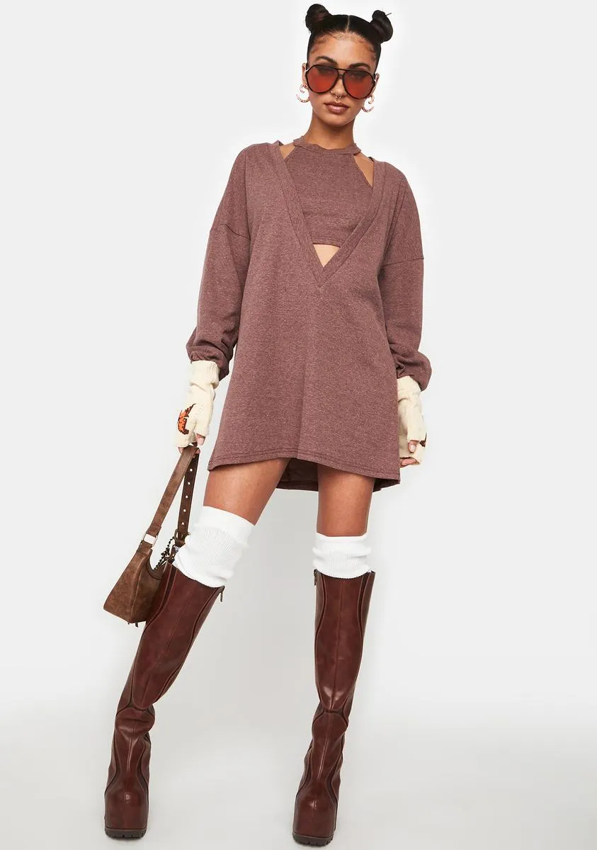 Stuck On You Sweater Dress Set sold by Dolls Kill product image thumbnail 3