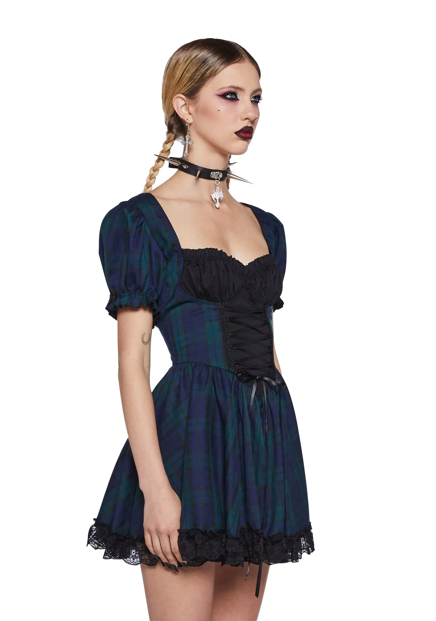 Midnight Study Mini Dress sold by Dolls Kill product image thumbnail 3