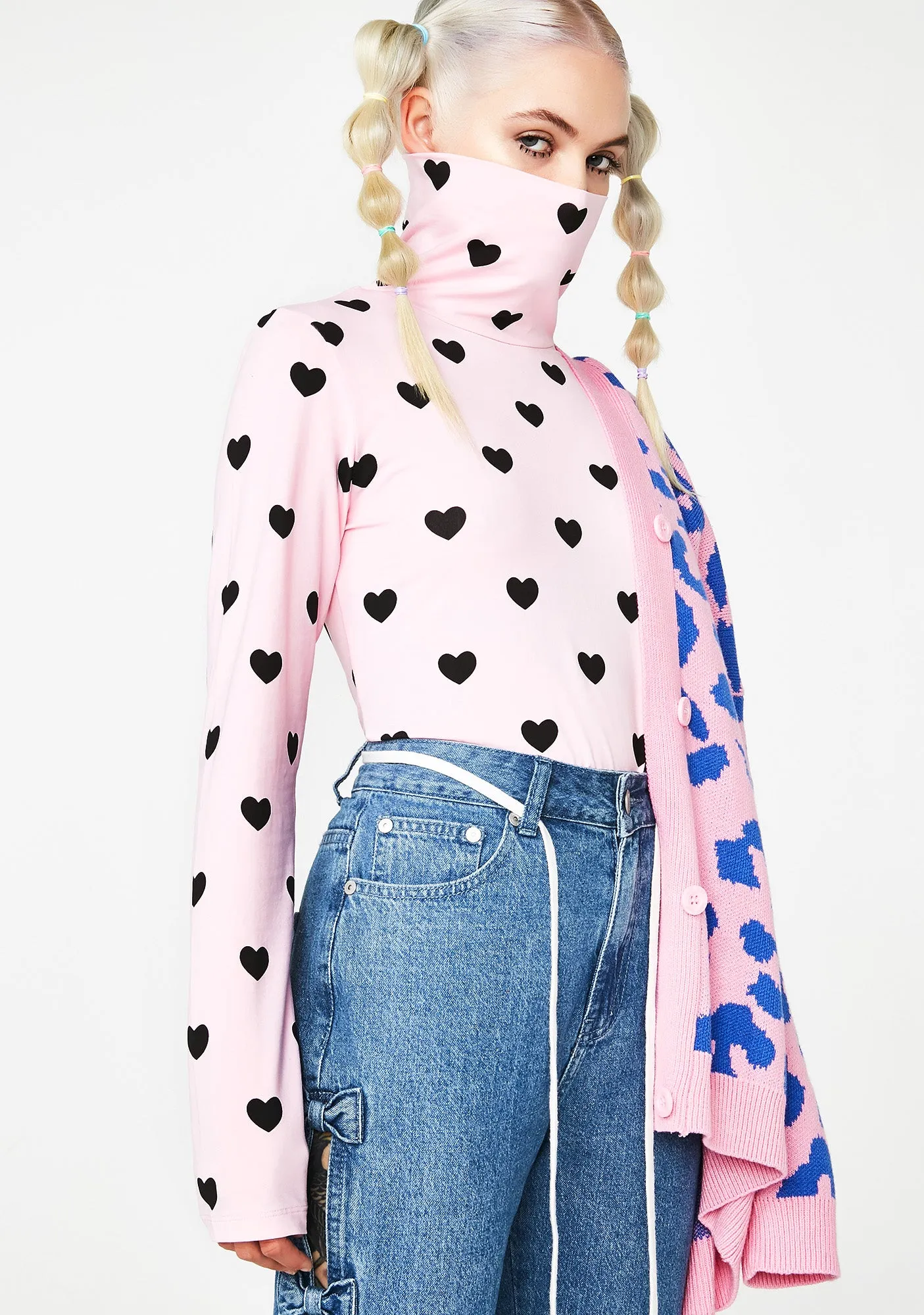 Little Hearts High Neck Top sold by Dolls Kill product image thumbnail 2