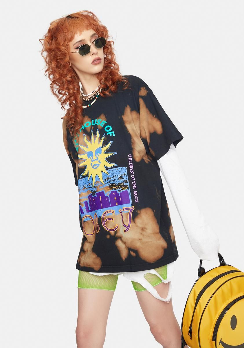 House Of Obey Tie Dye Graphic Tee sold by Dolls Kill product image thumbnail 2