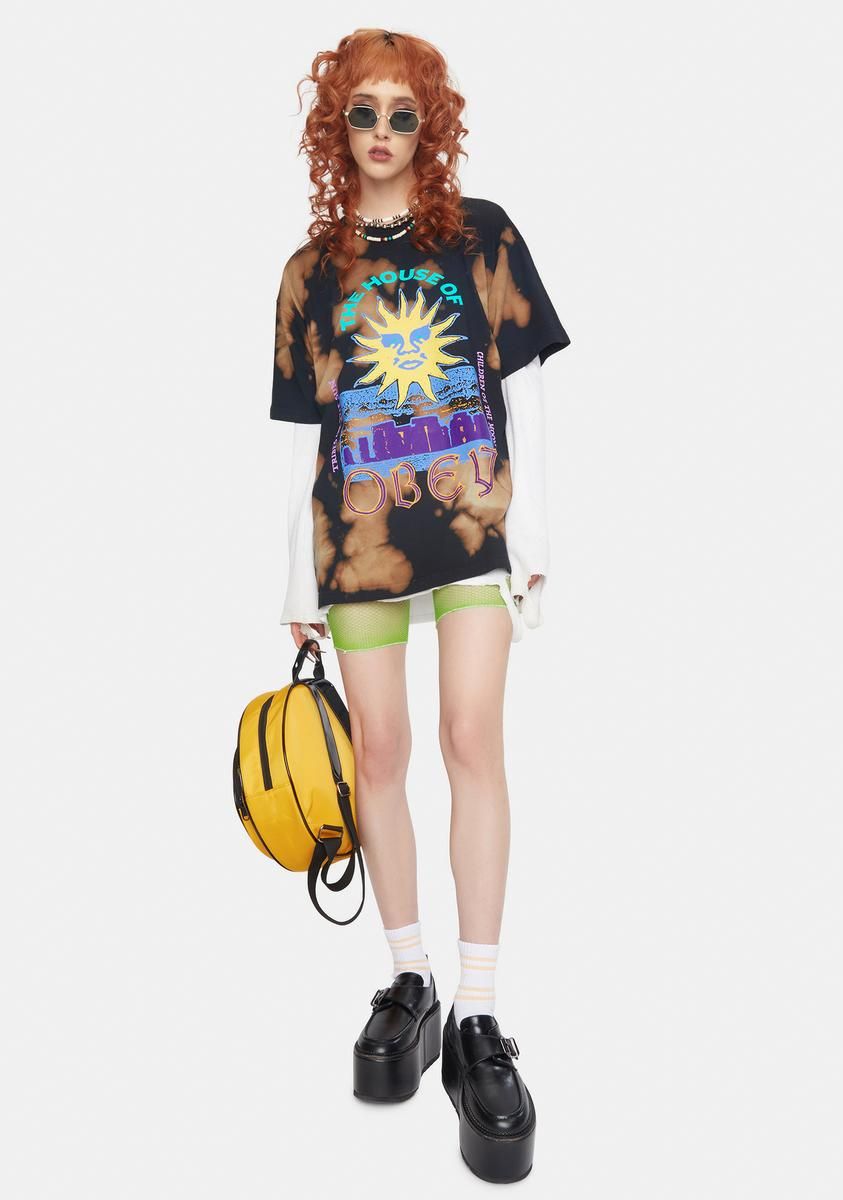 House Of Obey Tie Dye Graphic Tee sold by Dolls Kill product image thumbnail 3