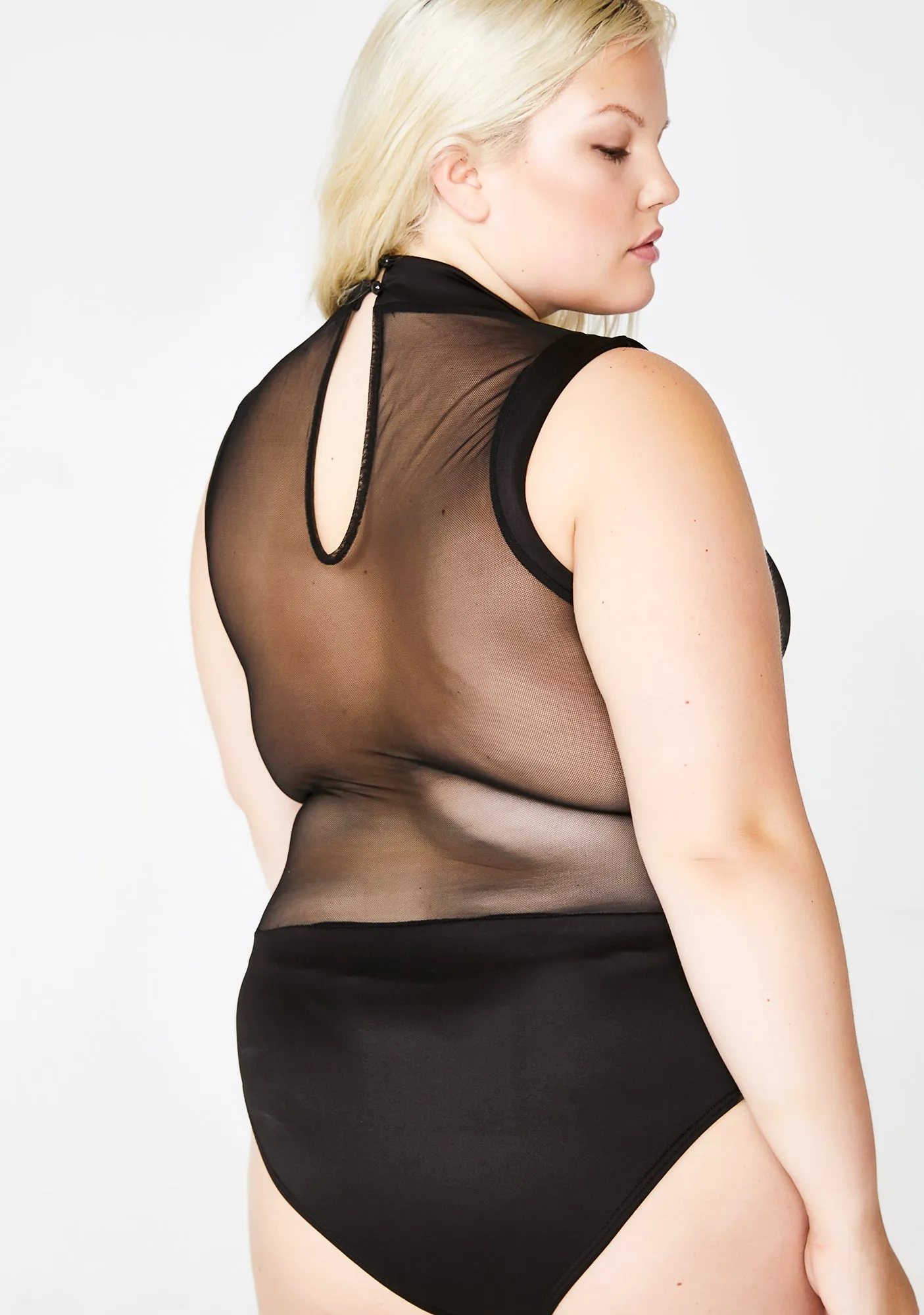 Onyx Date With The Nite Sheer Bodysuit sold by Dolls Kill product image thumbnail 4